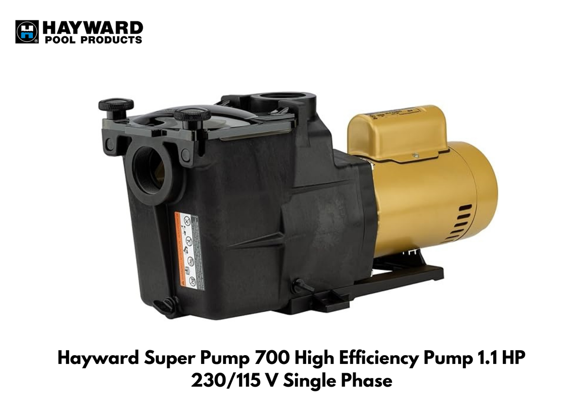 Hayward Super Pump 700 High Efficiency Pump, 1.1 HP, 230/115 V, Single Phase