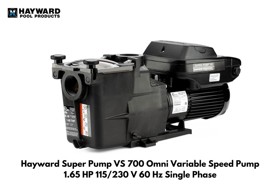 Hayward Super Pump VS 700 Omni Variable Speed Pump, 1.65 HP, 115/230 V, 60 Hz, Single Phase