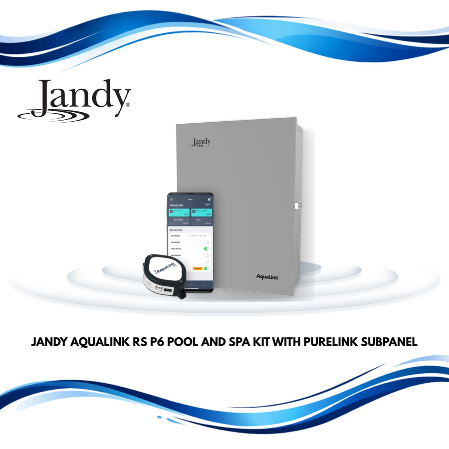 Jandy Aqualink Rs P6 Pool And Spa Kit With Purelink Subpanel