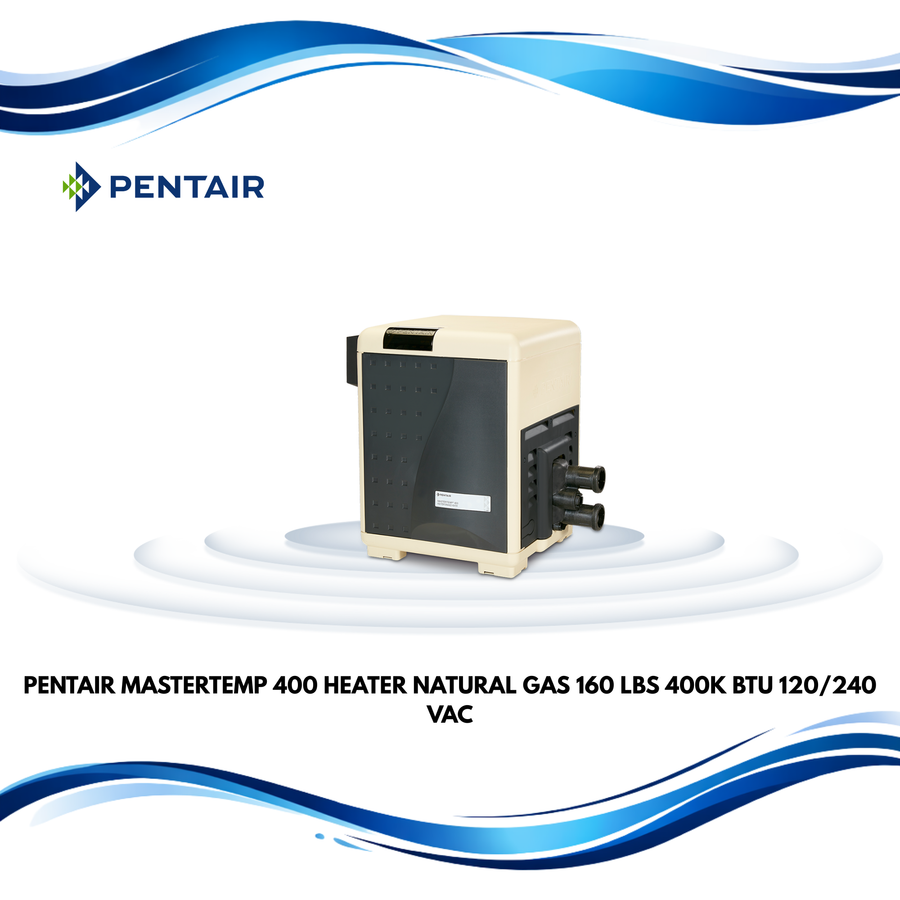 Pentair Mastertemp 400 Heater Natural Gas, 160 LBS, 400K BTU, 120/240 VAC
